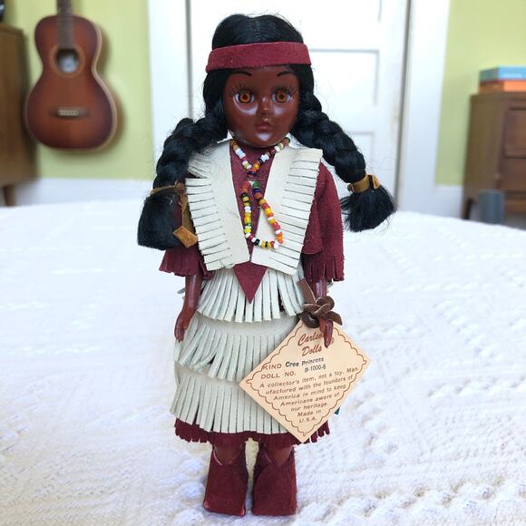 Vintage Carlson Dolls Cree Princess 7" Sleep Eyes With Baby NWT USA 1970s 80s - Picture 1 of 12